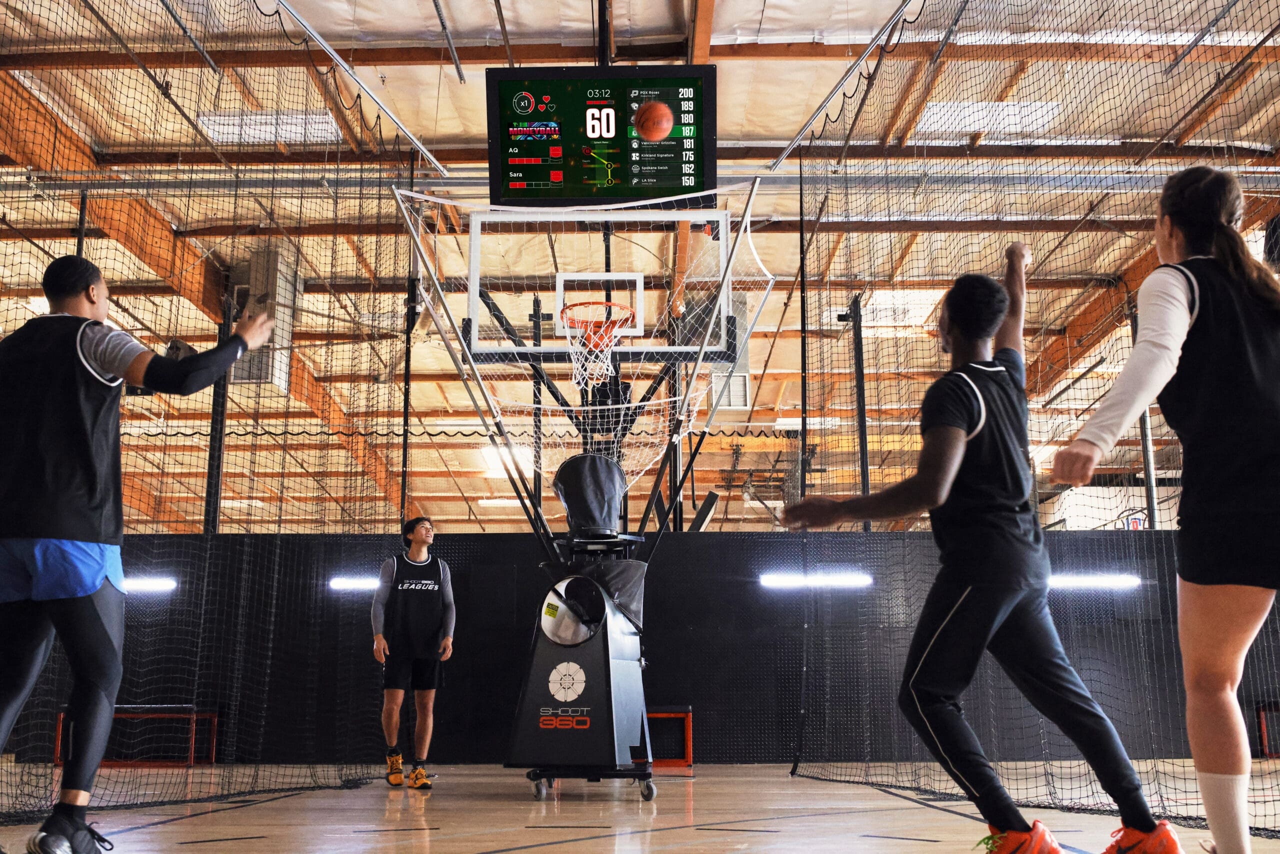 Corporate team building basketball challenge event